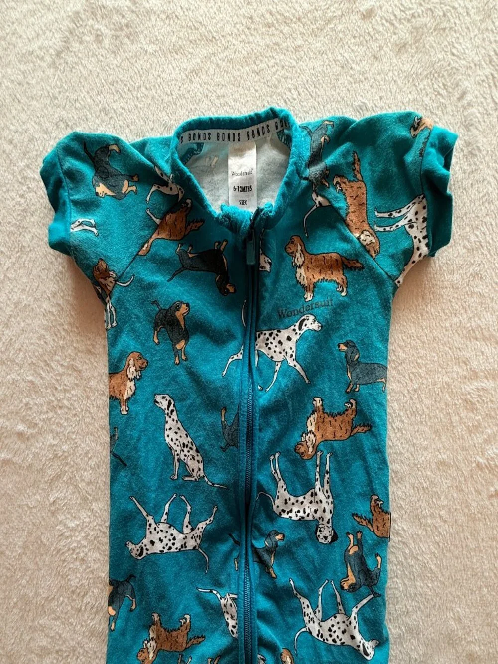 Bonds Wondersuit Short Sleeve Rompers Set of 2 Baby Unisex Size 6-12 months